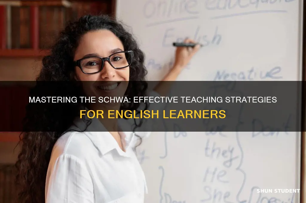 how to teach schwa to students