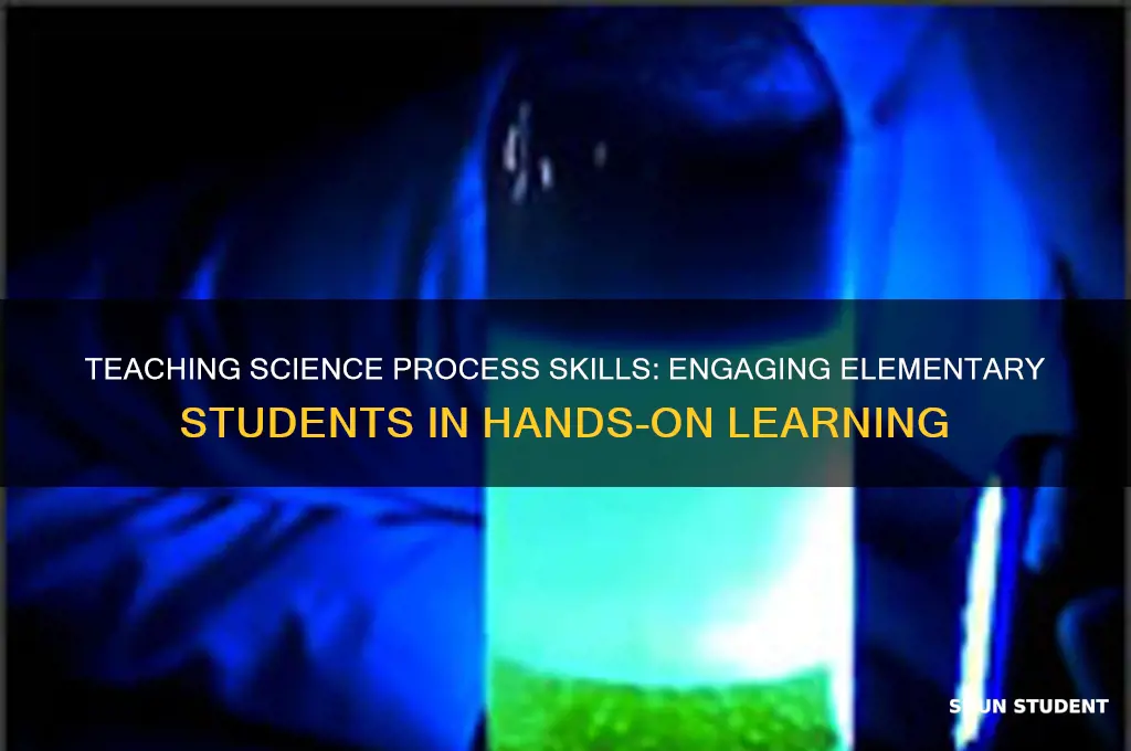how to teach science process skills to elementary students