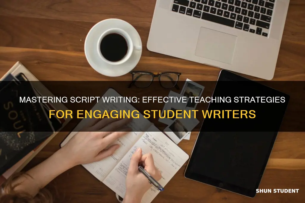 how to teach script writing to students