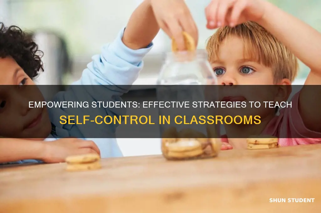 how to teach self control to students