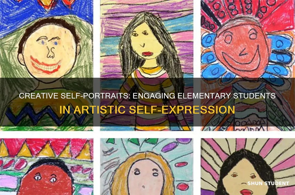 how to teach self portraits to elementary students