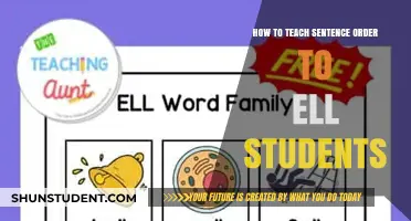 Mastering Sentence Order: Effective Strategies for Teaching ELL Students