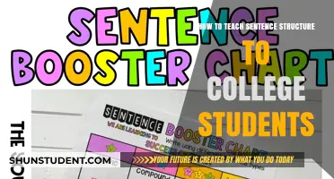 Mastering Sentence Structure: Effective Teaching Strategies for College Students