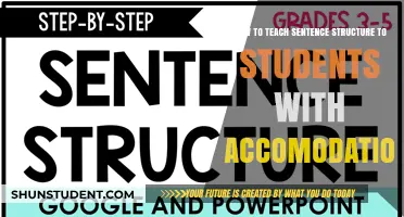 Teaching Sentence Structure: Strategies for Students with Accommodations