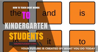 Effective Strategies for Teaching Sight Words to Kindergarteners