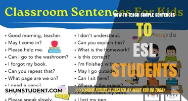 Effective Strategies for Teaching Simple Sentences to ESL Learners