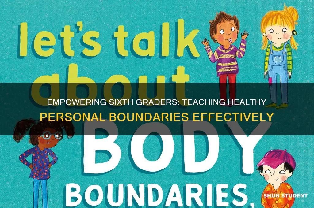 how to teach sixth grade students personal boundries