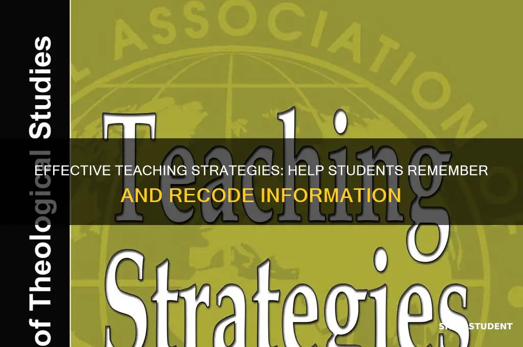 how to teach so students remember recode