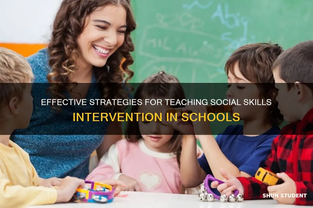 how to teach social skills intervention to students