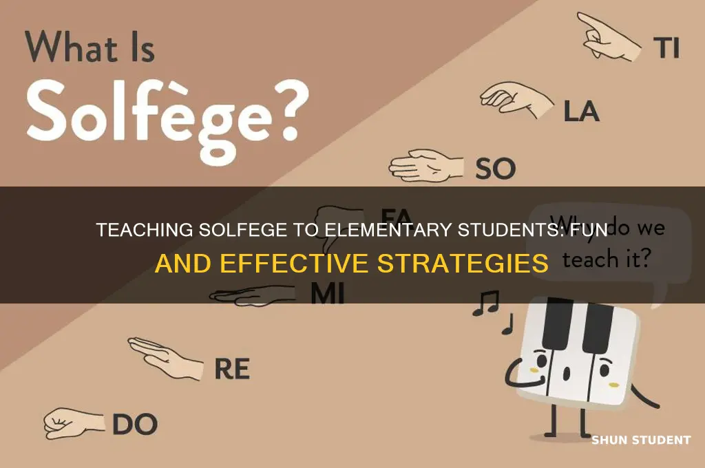 how to teach solfege to elementary students