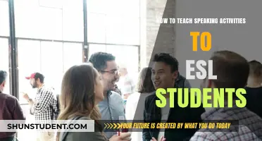 Effective Strategies for Teaching Speaking Activities to ESL Students