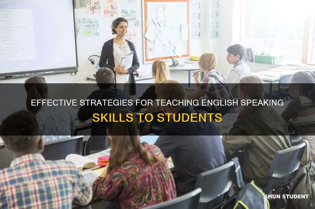 how to teach speaking english to students