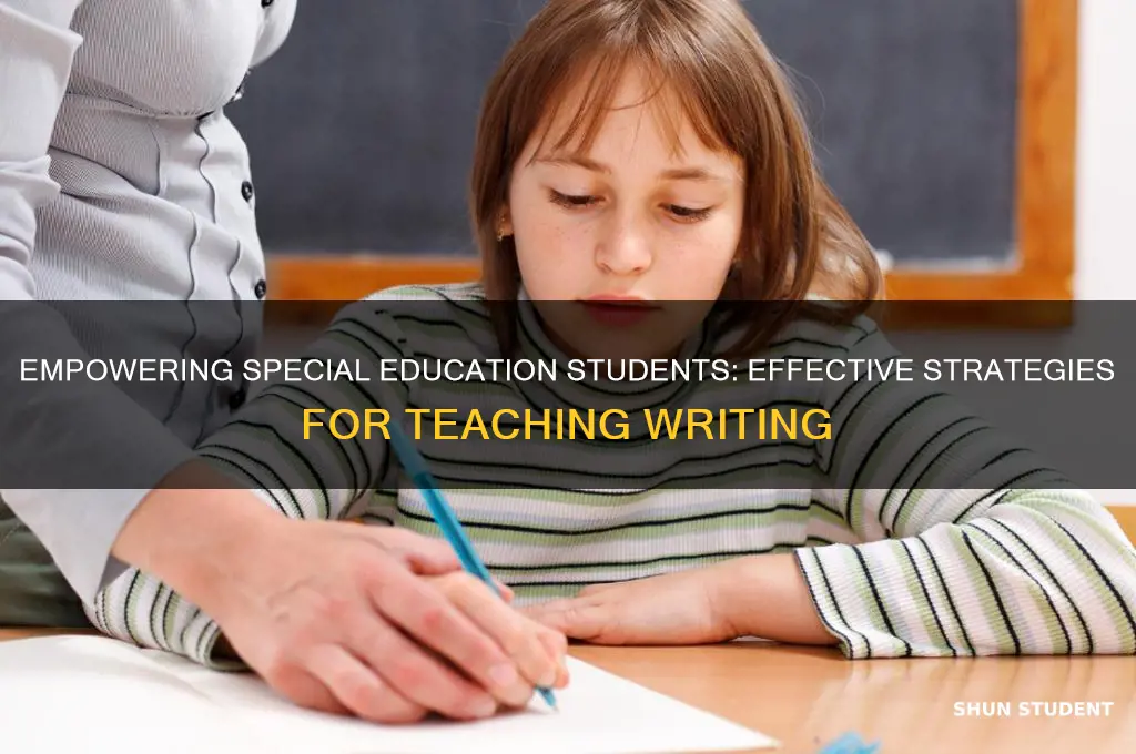 how to teach special education students to write