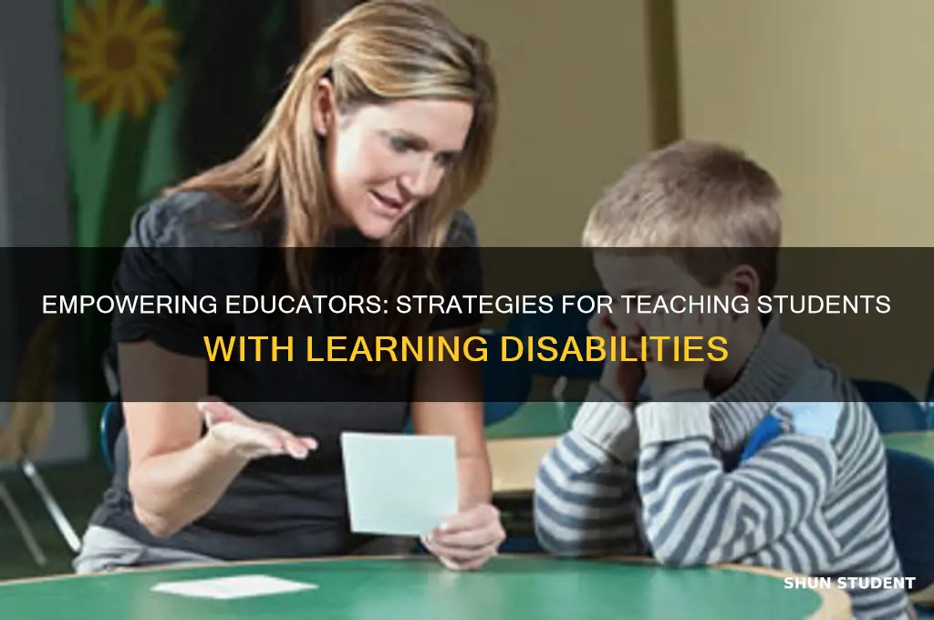 how to teach specific learning disability students