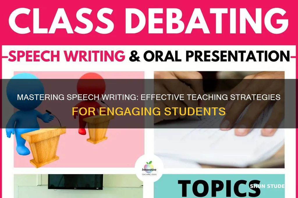 how to teach speech writing to students