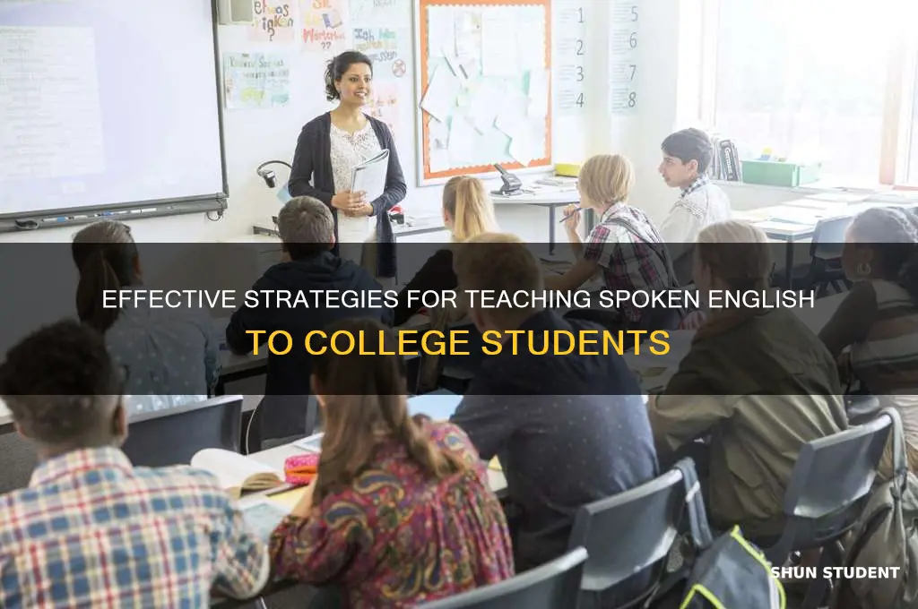 how to teach spoken english to college students
