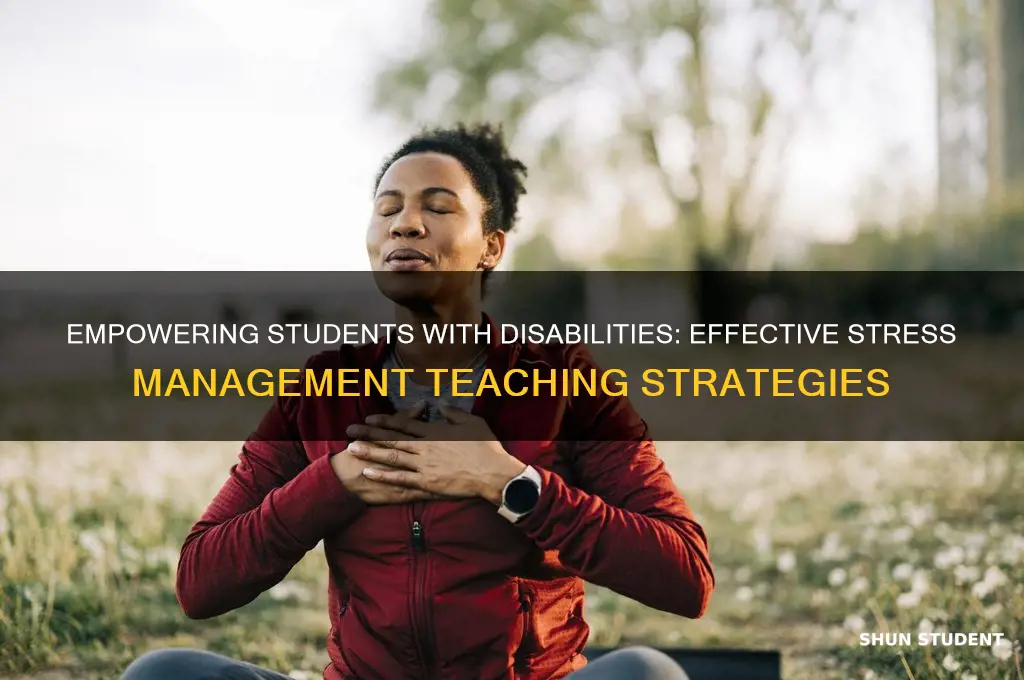 how to teach stress management to students with disabilities
