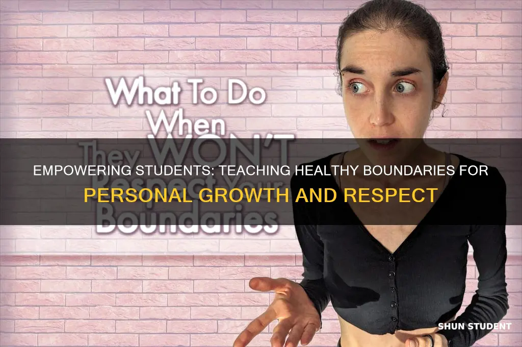 how to teach student to set bounaries