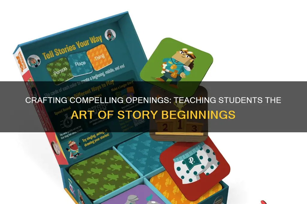 how to teach students about beginnings in stories