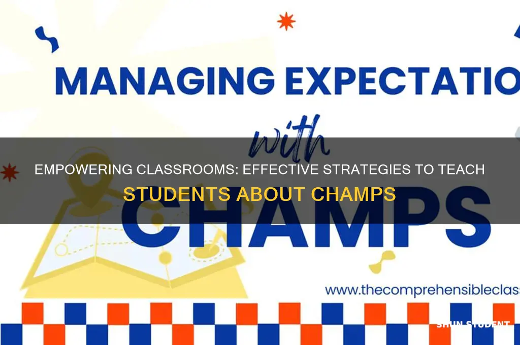 how to teach students about champs