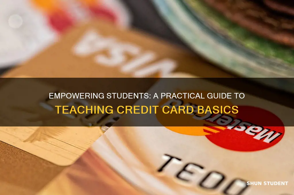 how to teach students about credit cards