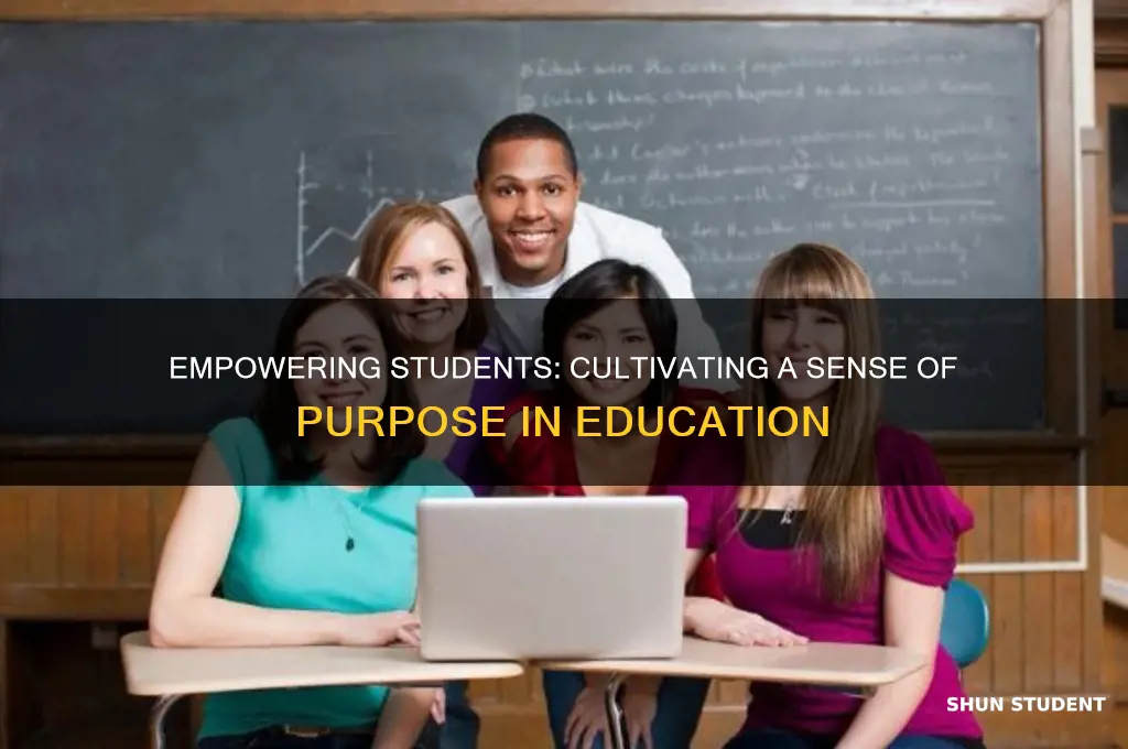 how to teach students about having purpose