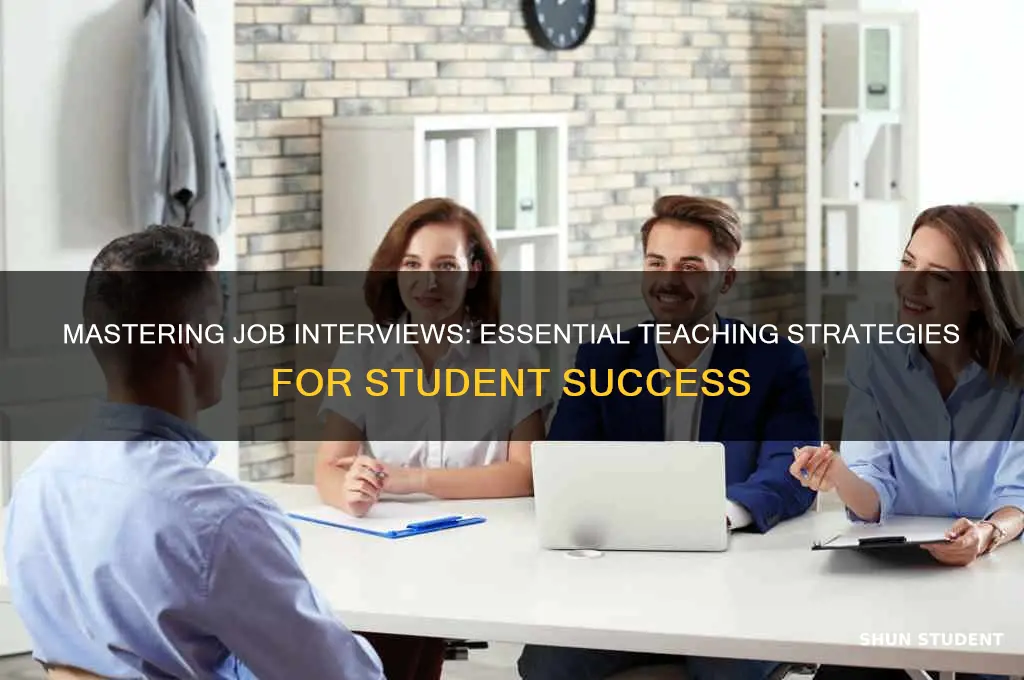 how to teach students about job interviews
