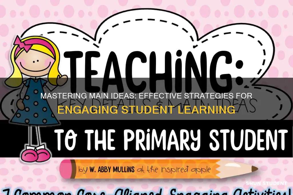 how to teach students about main ideas