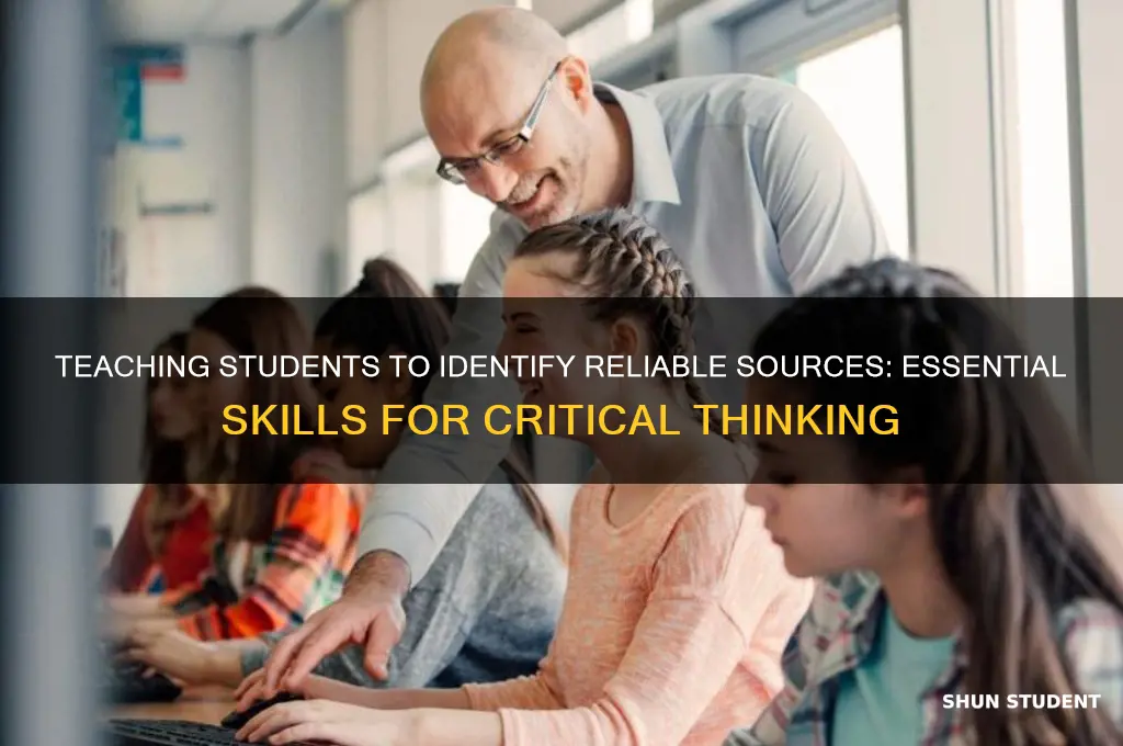 how to teach students about reliabile sources