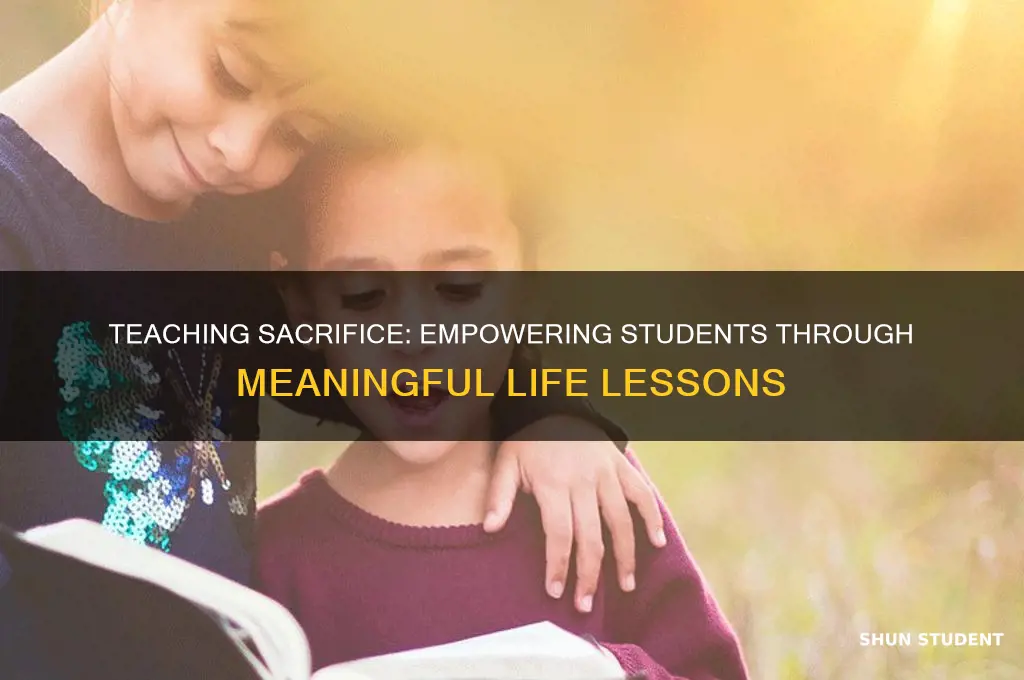 how to teach students about sacrifice