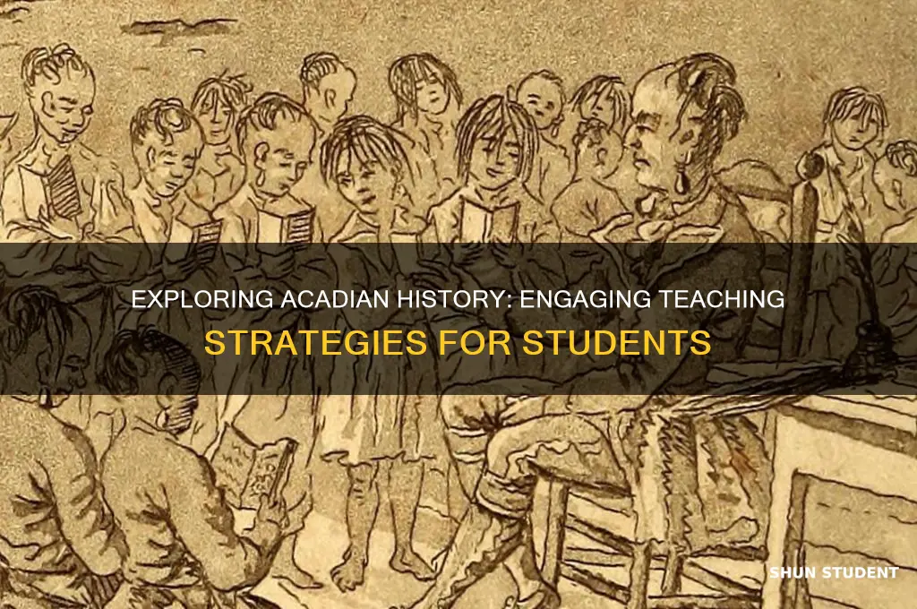 how to teach students about the acadians