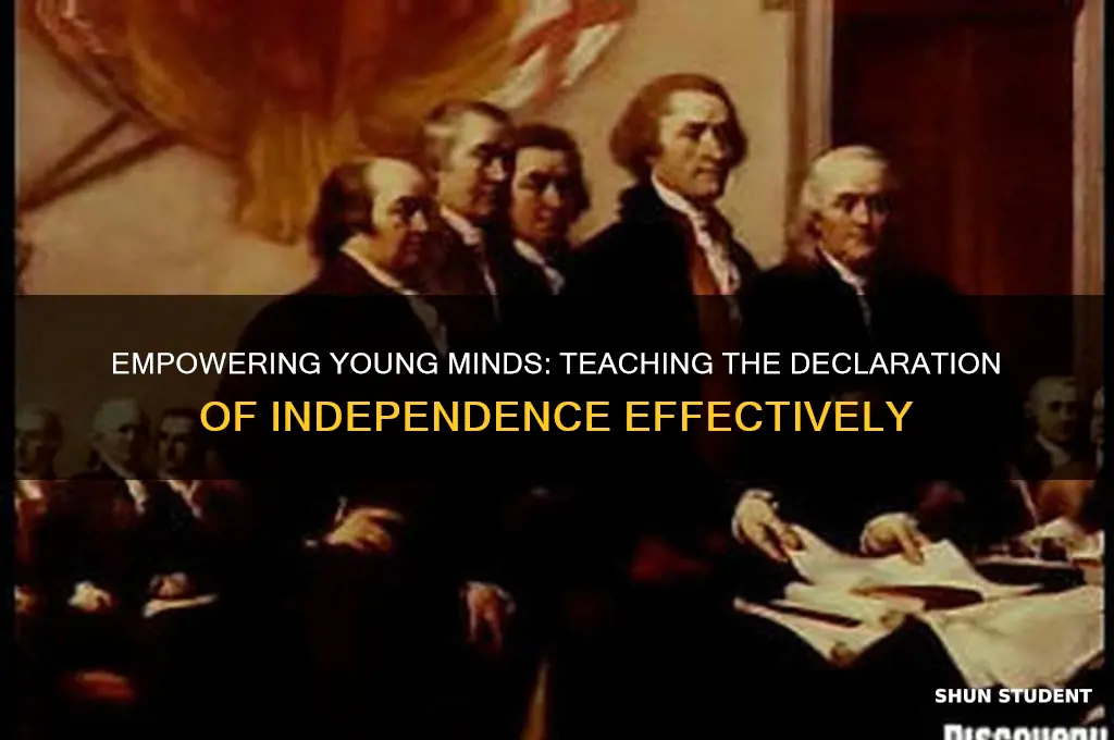 how to teach students about the declaration of independence