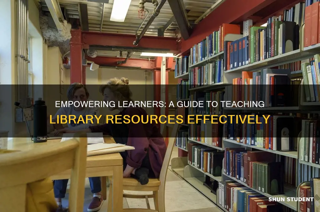 how to teach students about the resources in the library