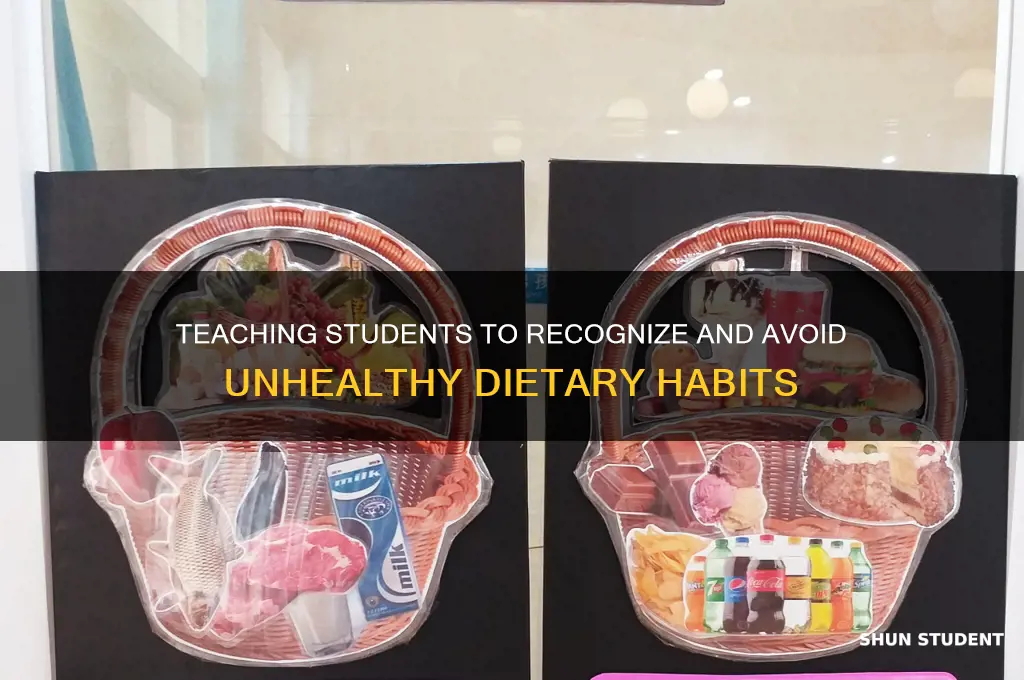 how to teach students about unhealthy dietary behavior