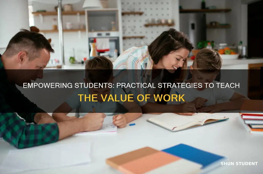how to teach students about work