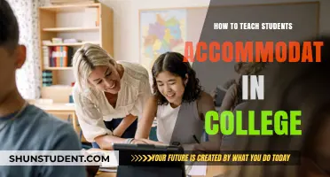 Empowering College Learners: Strategies for Teaching Effective Accommodations