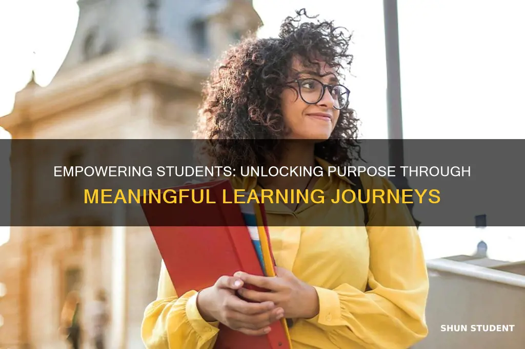 how to teach students avout their purpose