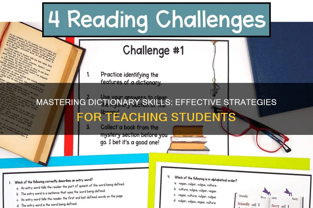 how to teach students dictionary skills