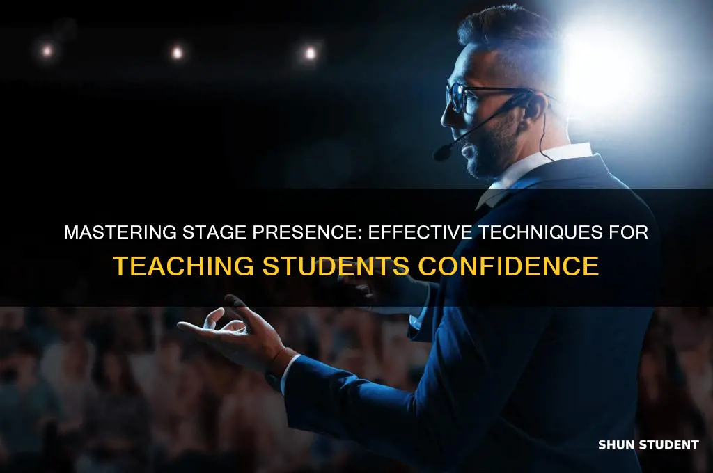 how to teach students how to stand on stage