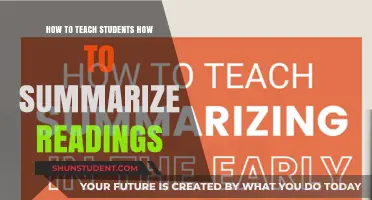 Mastering Summarization: Effective Strategies for Teaching Students to Condense Readings