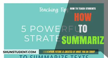 Mastering Summarization: Effective Strategies for Teaching Students to Summarize