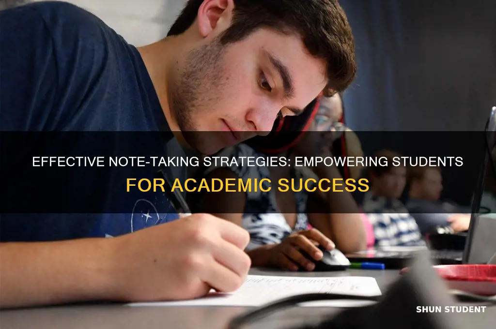 how to teach students how to take notes