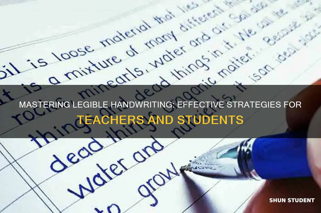 how to teach students how to write legibly