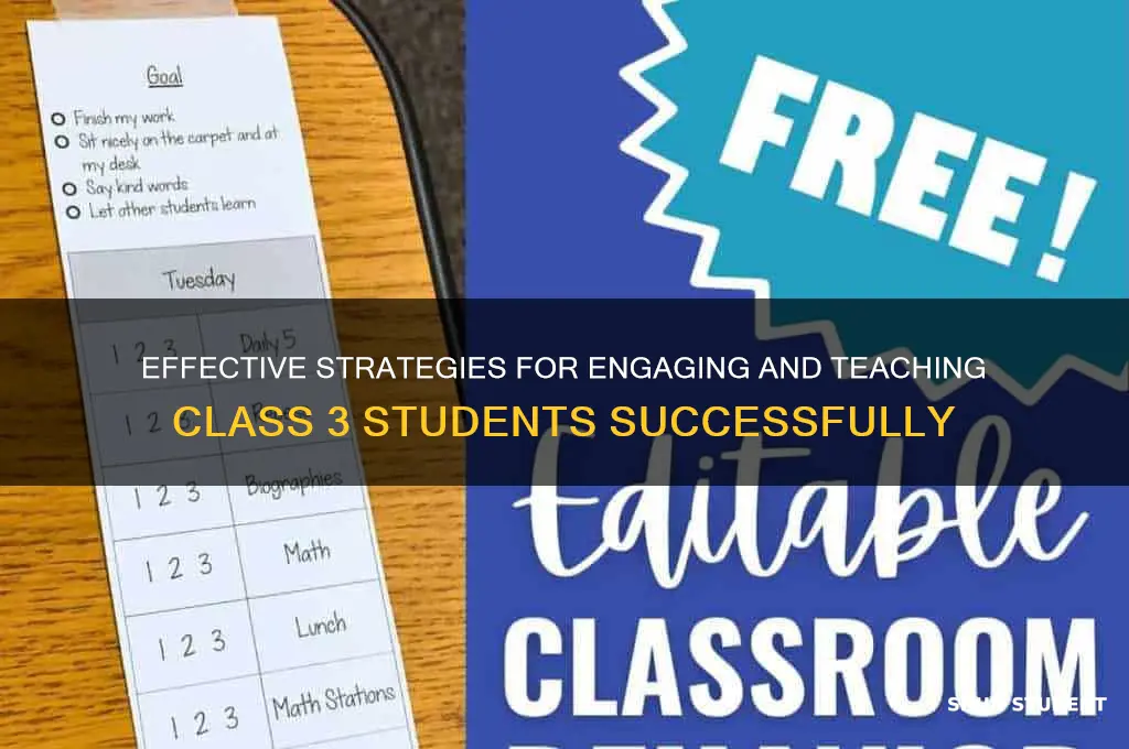 how to teach students in class 3