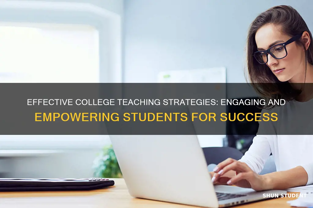 how to teach students in college