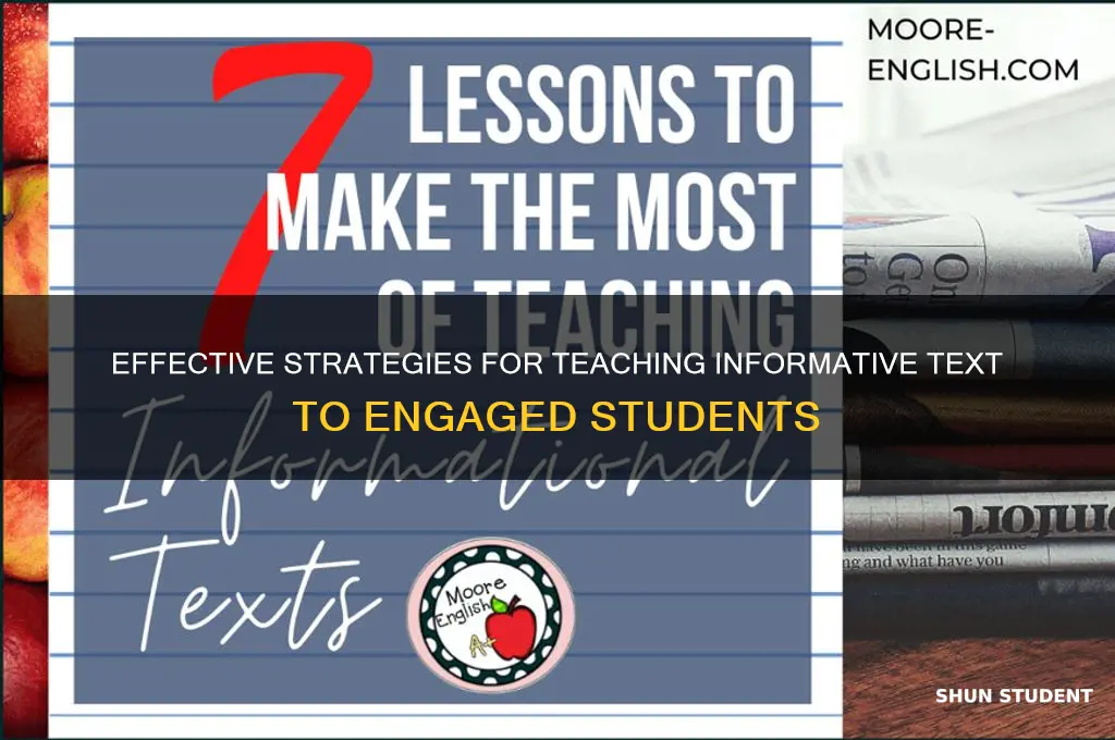 how to teach students informative text