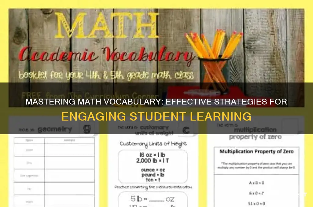 how to teach students math vocabulary
