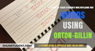 Mastering Multisyllabic Red Words: Orton-Gillingham Strategies for Effective Teaching