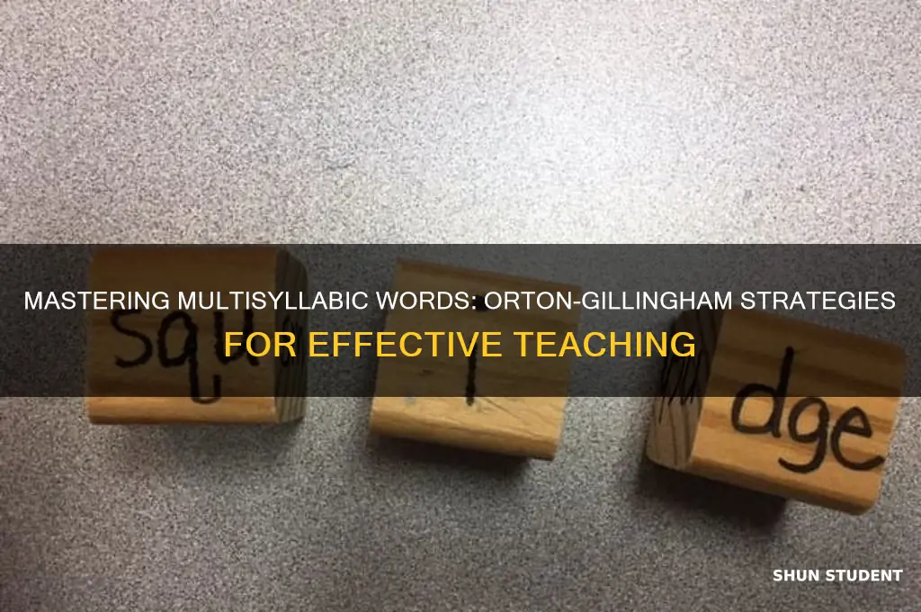 how to teach students multisyllabic words using orton-gillingham