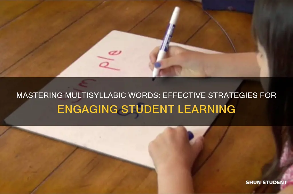 how to teach students multisyllabic words